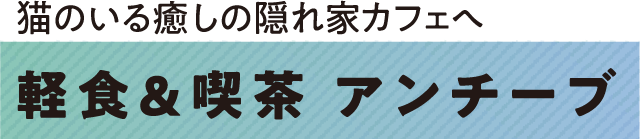 猫のいる癒しの隠れ家カフェへ 軽食と喫茶 アンチーブ